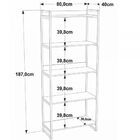 Estante Para Livros 5 Prateleiras Ônix 8394 - Compace