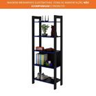 Estante Para Livros 5 Prateleiras Preto/azul Me4166 - Tecno M