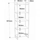 Estante Para Livros 5 Prateleiras Snow 8393  - Compace