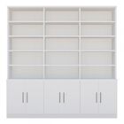 Estante Para Livros 6 Portas 15 Prateleiras Branco 1287 - Fos