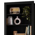 Estante Para Livros 6 Prateleiras  Preto Fosco - Qmovi