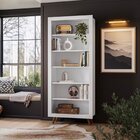 Estante Para Livros 6 Prateleiras Retrô Branco