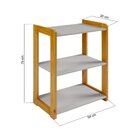 Estante Para Livros 75x54x30cm Infantil Azul Bebê/amêndoa