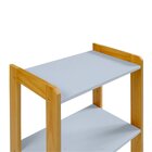 Estante Para Livros 75x54x30cm Infantil Azul Bebê/amêndoa