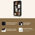 Estante Para Livros 8 Nicho Yescasa Cinza/nogal