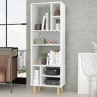 Estante Para Livros 8 Nichos Branco/pinus Claro Blc 84 - Brv