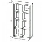 Estante Para Livros 8 Nichos Vivacce Artany Olmo