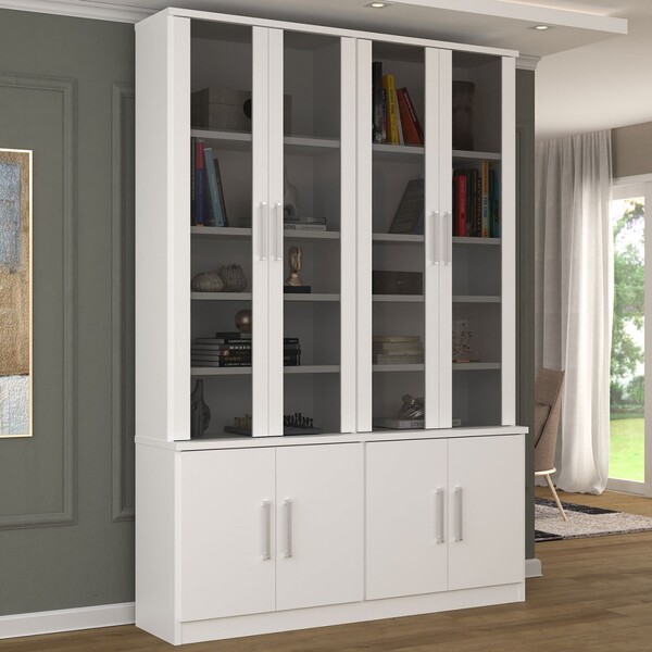 Estante Para Livros 8 Portas 12831285 Branco - Foscarini