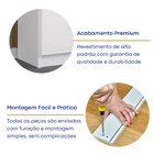 Estante Para Livros 8 Portas Branco