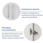 Estante Para Livros 8 Portas Branco