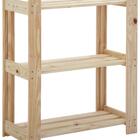 Estante Para Livros 90 X 75 Cm Com 3 Prateleiras Modulare Nat