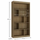 Estante Para Livros 93 Cm Avelã Tx/avelã Tx Ho-2907 - Hecol M