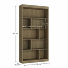Estante Para Livros 93 Cm Avelã Tx/avelã Tx Ho-2907 - Hecol M