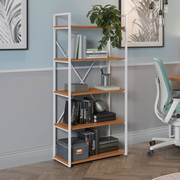 Estante Para Livros Alta 5 Prateleiras 150cm X 72cm Industria