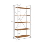 Estante Para Livros Alta 5 Prateleiras 150cm X 72cm Industria