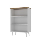 Estante Para Livros Ares Branco/cinamomo - Moville