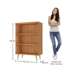 Estante Para Livros Ares Cinamomo - Moville