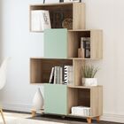 Estante Para Livros Aurora 2 Portas 1006 Aveiro/verde - Bentec