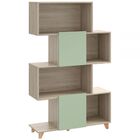 Estante Para Livros Aurora 2 Portas 1006 Aveiro/verde - Bentec