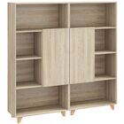 Estante Para Livros Aurora 2 Portas 8 Prateleiras Aveiro - Be