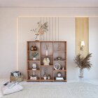 Estante Para Livros Baixa 11 Prateleiras 137,5cmx136cm London