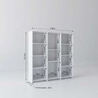 Estante Para Livros Baixa 11 Prateleiras 137,5cmx136cm London