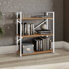 Estante Para Livros Baixa 3 Prateleiras 89cm X 72cm Industria