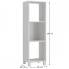 Estante para Livros Branco 610005 - Vedere