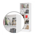 Estante Para Livros Clarice 4 Prateleiras Branco - Carioca Mó