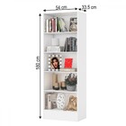 Estante Para Livros Clarice 4 Prateleiras Branco - Carioca Mó