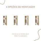 Estante Para Livros Com 2 Portas Arbos Olmo/branco