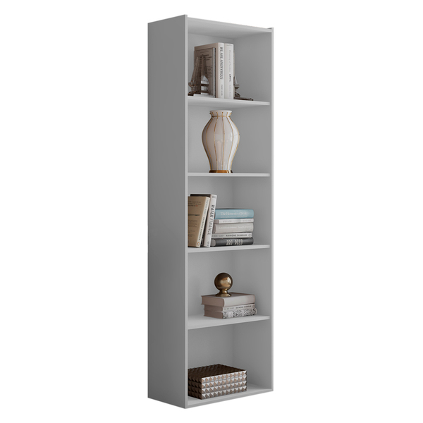 Estante Para Livros Com 4 Prateleiras 60cm Julia Branco - Mon