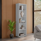 Estante Para Livros Com 4 Prateleiras 60cm Julia Branco - Mon