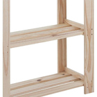 Estante Para Livros Com 4 Prateleiras Modulare Natural Tramon