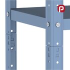 Estante Para Livros Com Estrutura Metálica 5 Prateleiras Azul