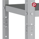 Estante Para Livros Com Estrutura Metálica 5 Prateleiras Cinza