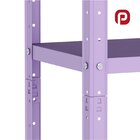 Estante Para Livros Com Estrutura Metálica 5 Prateleiras Lilás