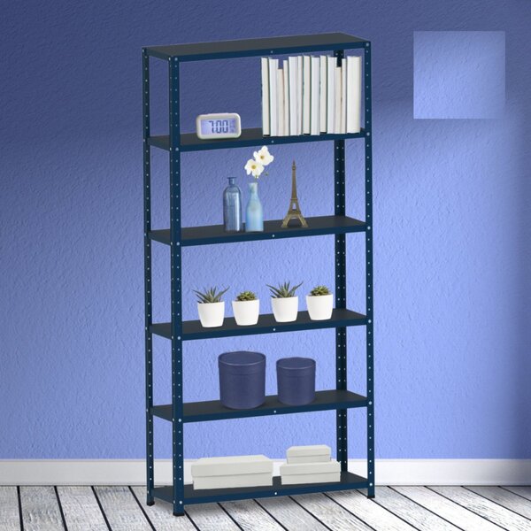 Estante Para Livros Com Estrutura Metálica 6 Prateleiras Aço