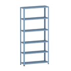 Estante Para Livros Com Estrutura Metálica 6 Prateleiras Azul