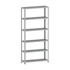 Estante Para Livros Com Estrutura Metalica 6 Prateleiras Cinza