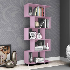 Estante Para Livros Com Nichos Esm209 Retrô Rosa | Leroy Merlin