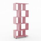 Estante Para Livros Com Nichos Esm209 Retrô Rosa