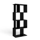 Estante Para Livros Com Nichos Esm218  Preto