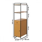 Estante Para Livros Criare 1 Porta 1 Gaveta Preto/nature - Ar