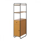 Estante Para Livros Criare 1 Porta 1 Gaveta Preto/nature - Ar