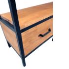 Estante Para Livros De Madeira E Ferro - Modelo Industrial Co