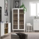 Estante Para Livros Ditália 2 Portas Vidro E-957 Branco