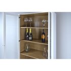 Estante Para Livros Ditália 2 Portas Vidro E-957 Branco