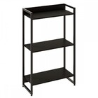 Estante Para Livros Dynamica 3 Prateleiras Preto Ônix/preto 1