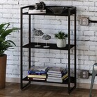 Estante Para Livros Dynamica 3 Prateleiras Preto Ônix/preto 1